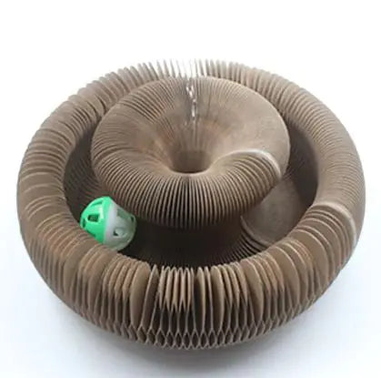 Transformable Corrugated Cat Scratch Board – Durable, No-Shedding Wear-Resistant Cardboard Toy